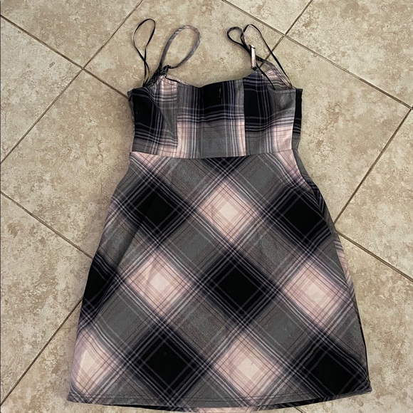 Urban Outfitters Plaid Mini Dress - Picture 2 of 4